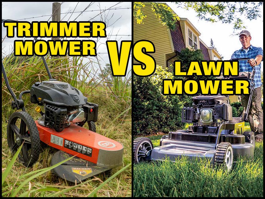 Lawn Mower Vs Trimmer Mower