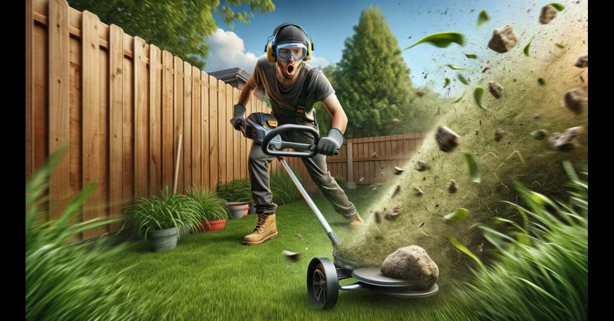Why My Trimmer Throw Rock at Me