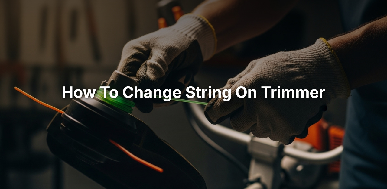 how to change string on trimmer