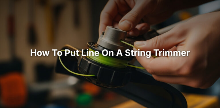 how to put line on a string trimmer