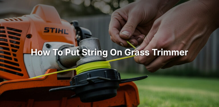 how to put string on grass trimmer
