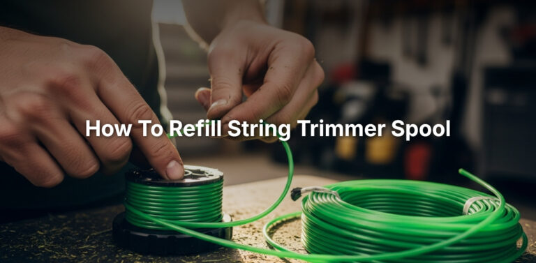 how to refill string trimmer spool