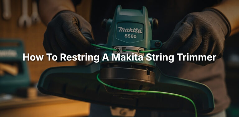 how to restring a makita string trimmer