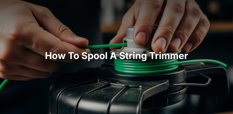 how to spool a string trimmer(1)