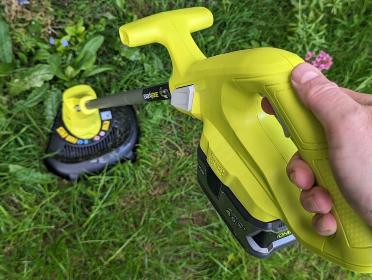 how to switch ryobi trimmer to edger