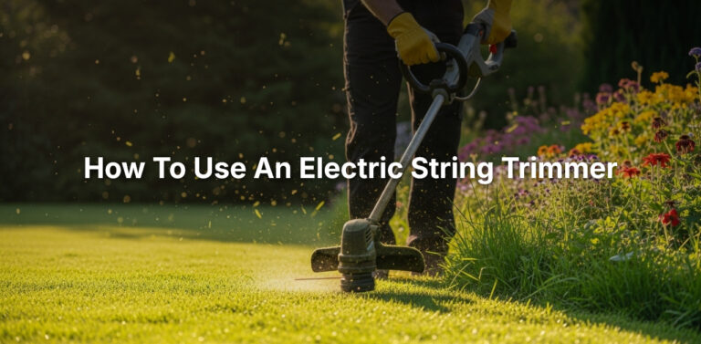 how to use an electric string trimmer