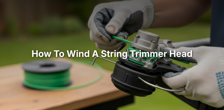 how to wind a string trimmer head