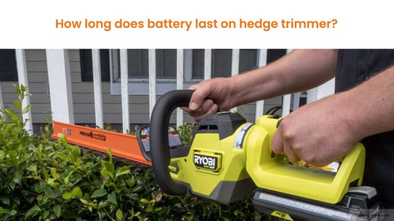 How Long Does a Trimmer Battery Last