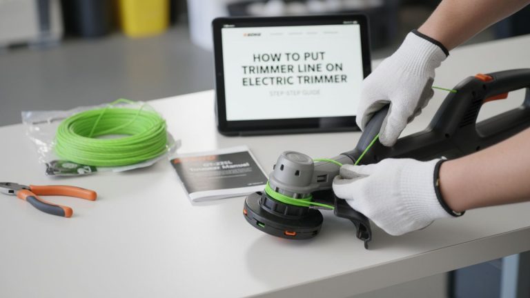 How To Put Trimmer Line On Electric Trimmer