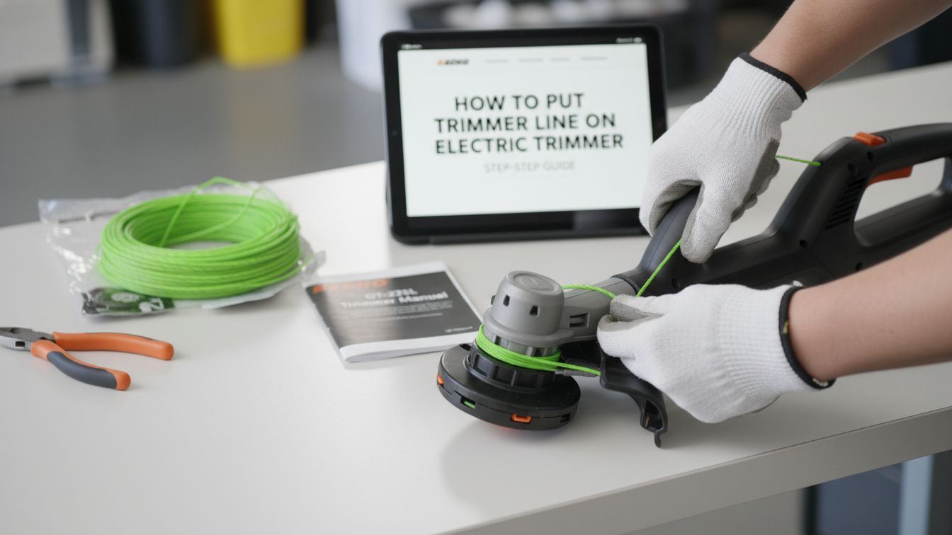 How To Put Trimmer Line On Electric Trimmer