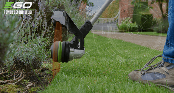 can you use a line trimmer for edging