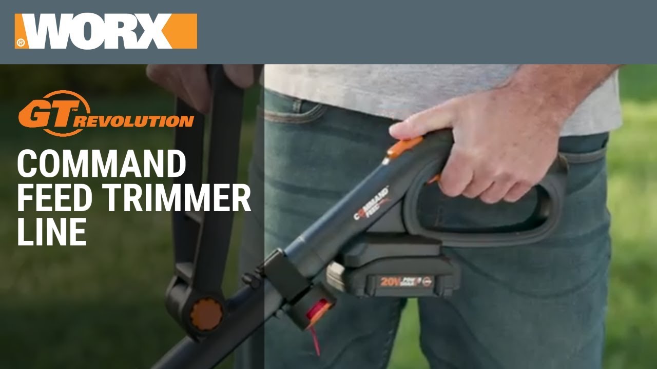 how do you feed the line on a worx trimmer