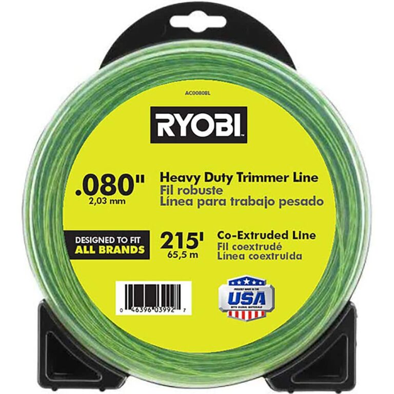 how much line for ryobi trimmer