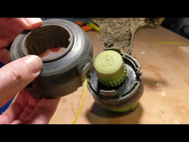 how to change greenworks pro trimmer line