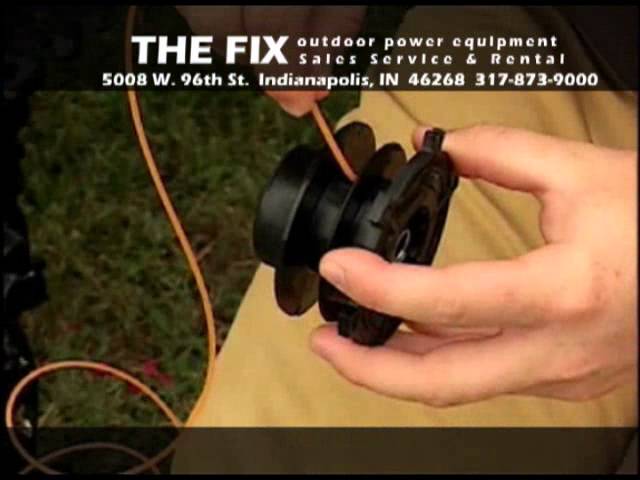 how to load stihl trimmer line
