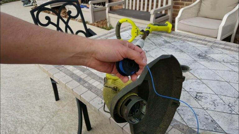 how to refill ryobi 18v line trimmer