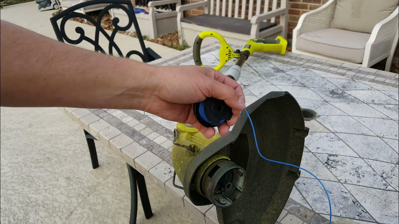 how to refill ryobi 18v line trimmer