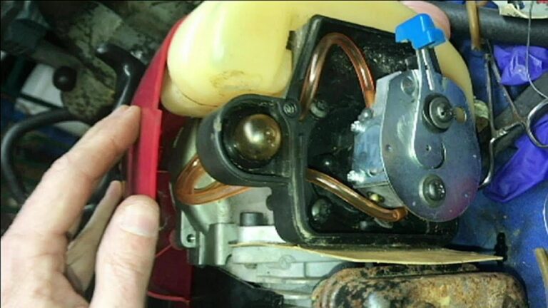 how to replace fuel line troy bilt trimmer