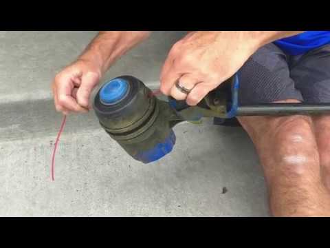how to replace kobalt 40v trimmer line