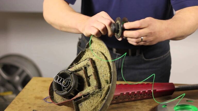 how to replace toro string trimmer line