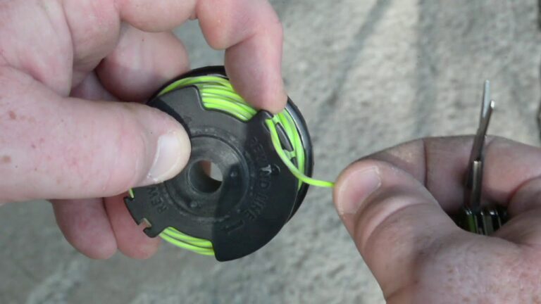 how to wind a ryobi line trimmer