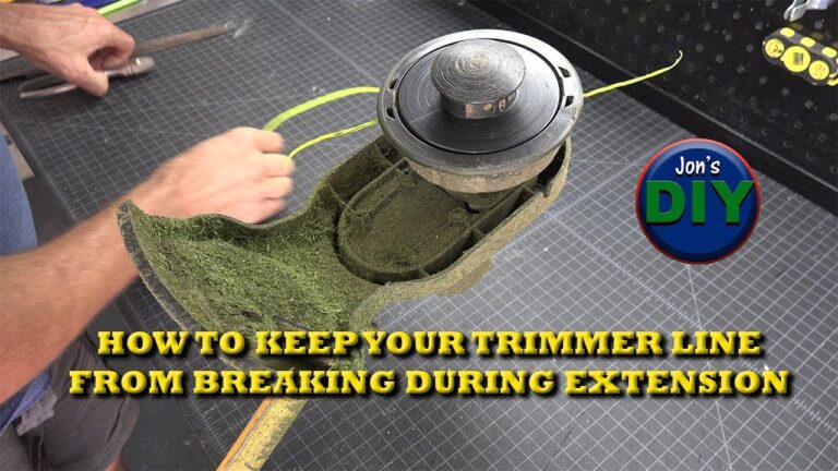 why does my string trimmer line keep breaking
