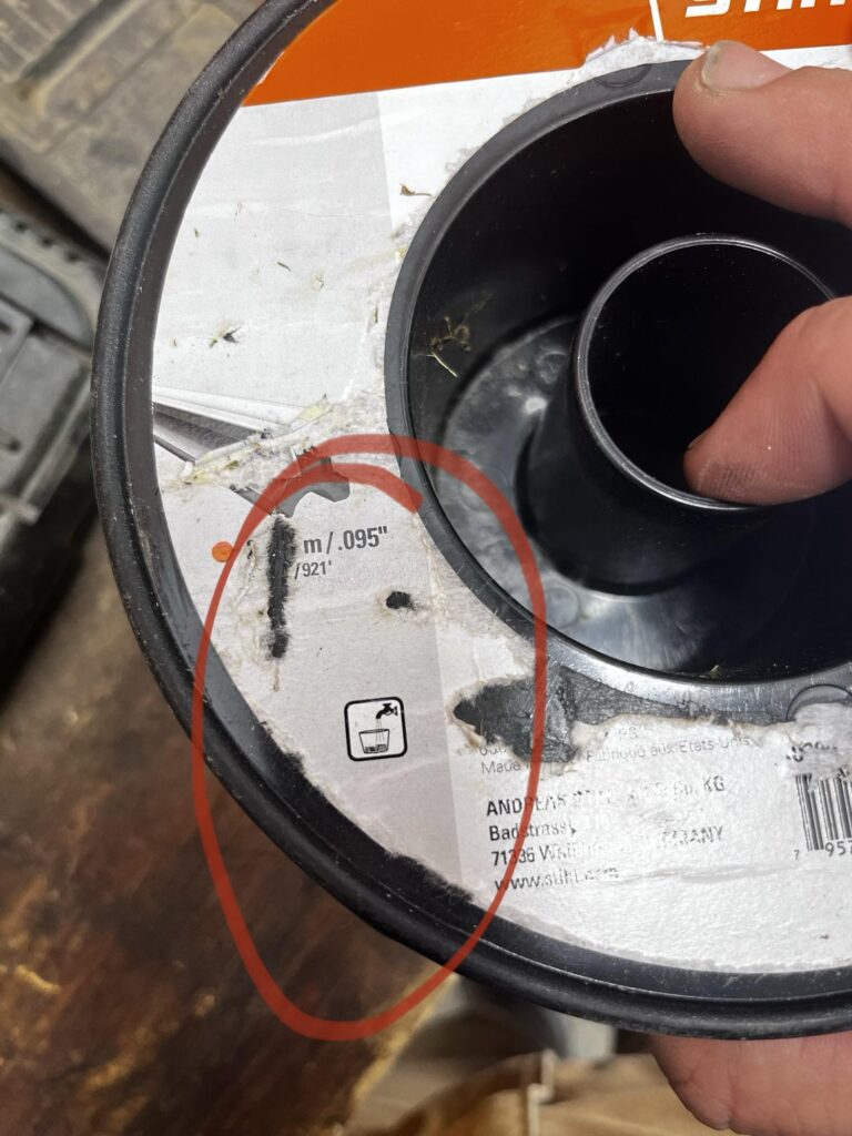 why soak trimmer line in water