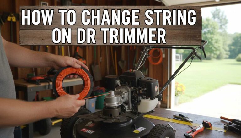 How To Change String On Dr Trimmer