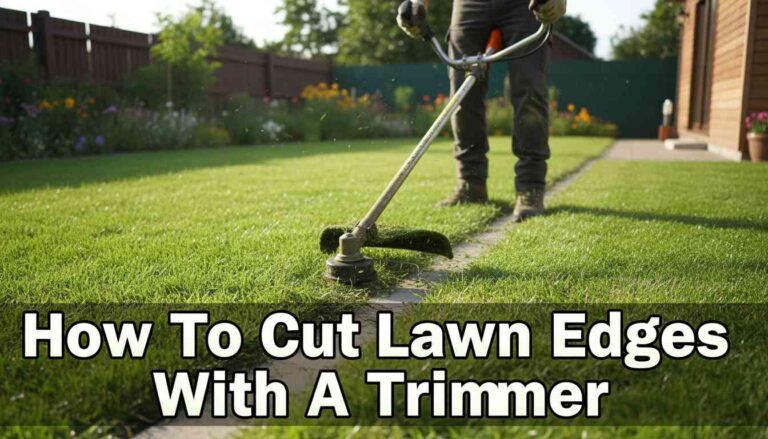 How To Cut Lawn Edges With A Trimmer