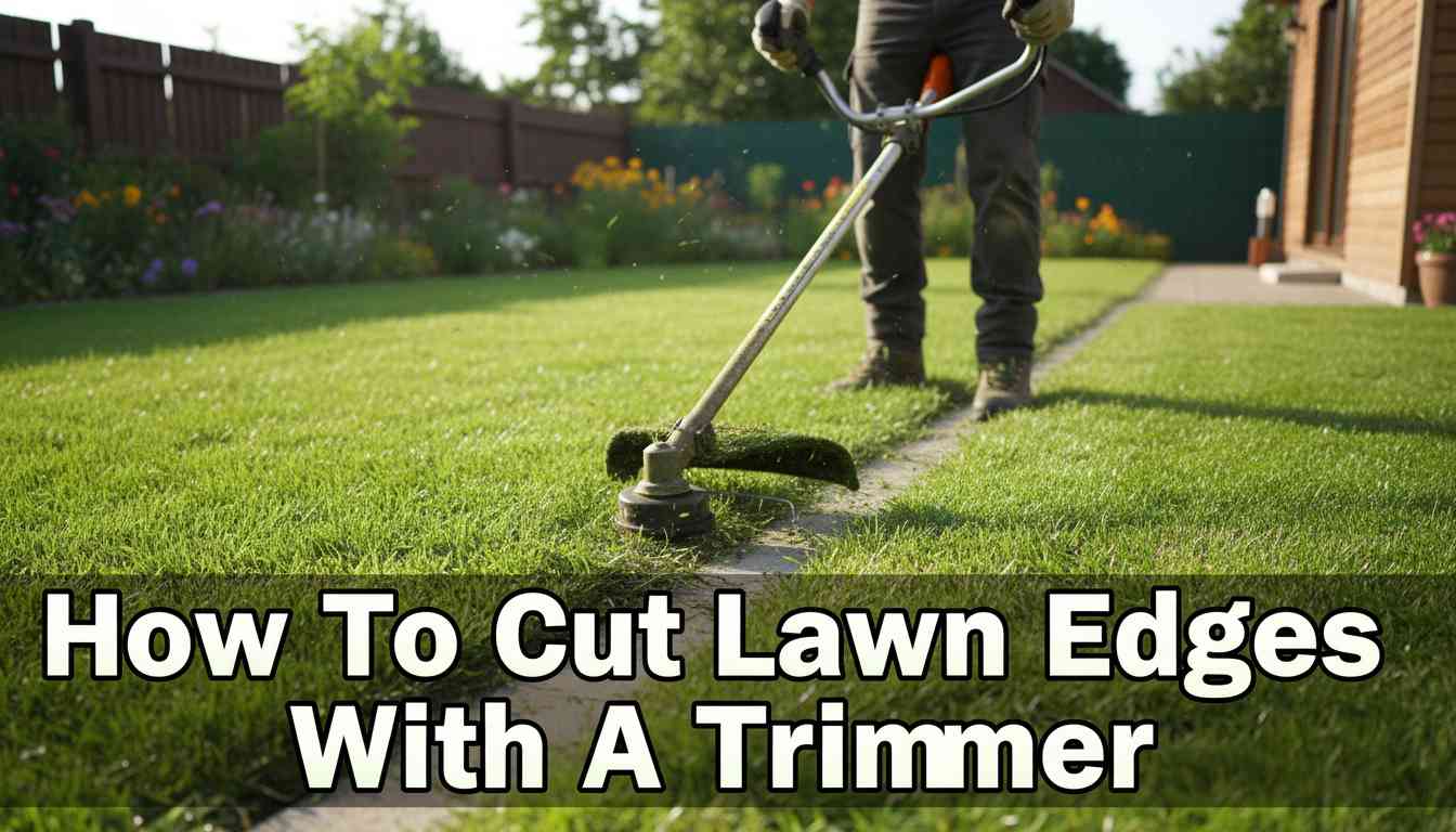 How To Cut Lawn Edges With A Trimmer