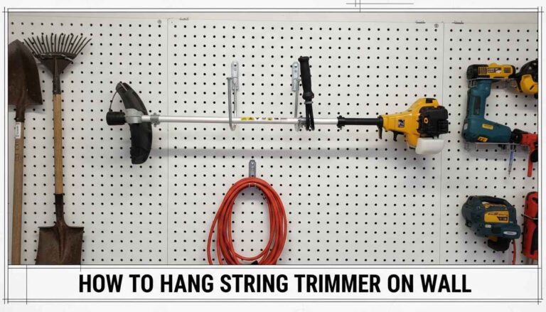 How To Hang String Trimmer On Wall