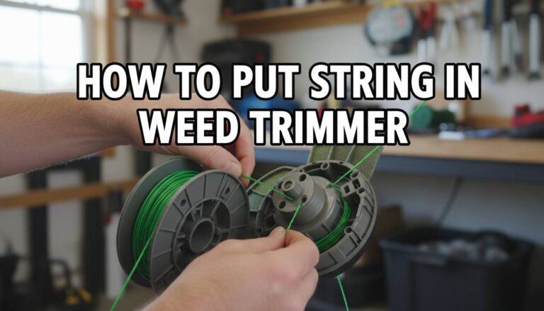 How To Put String In Weed Trimmer