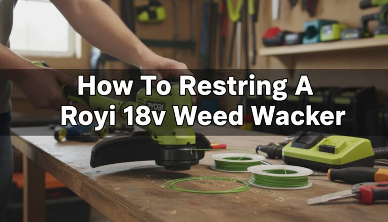 How To Restring A Ryobi 18v Weed Wacker