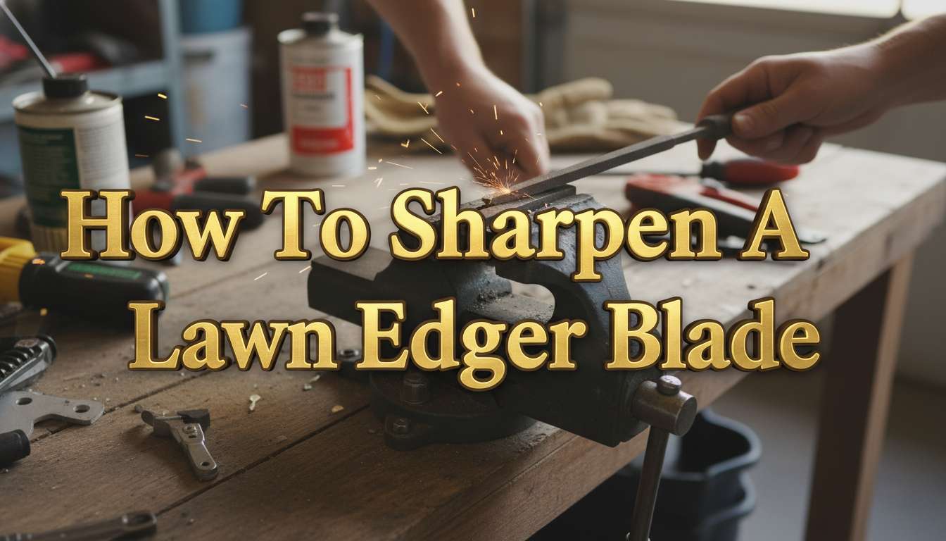 How To Sharpen A Lawn Edger Blade