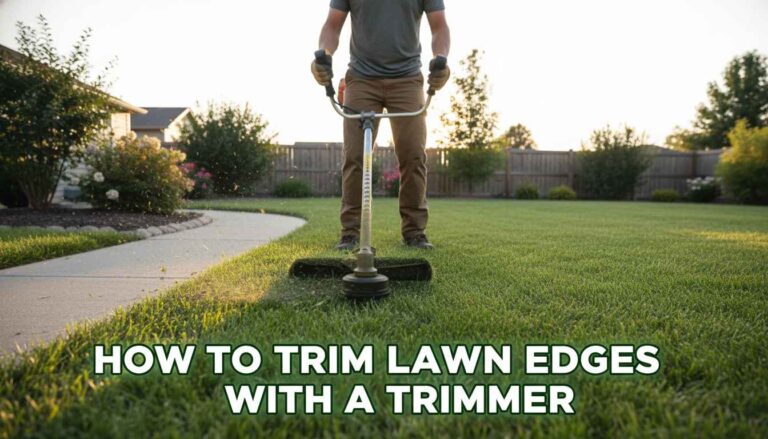 How To Trim Lawn Edges With A Trimmer (2)