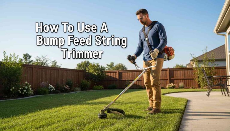 How To Use A Bump Feed String Trimmer