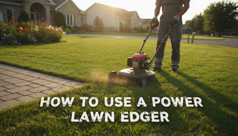 How To Use A Power Lawn Edger