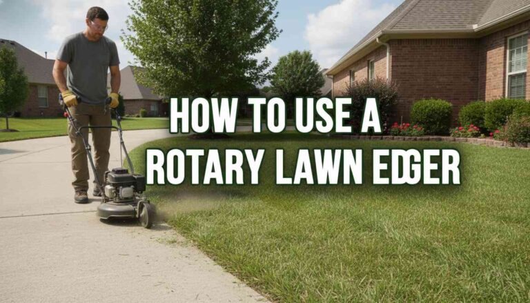 How To Use A Rotary Lawn Edger