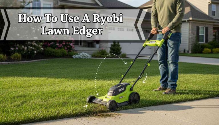 How To Use A Ryobi Lawn Edger