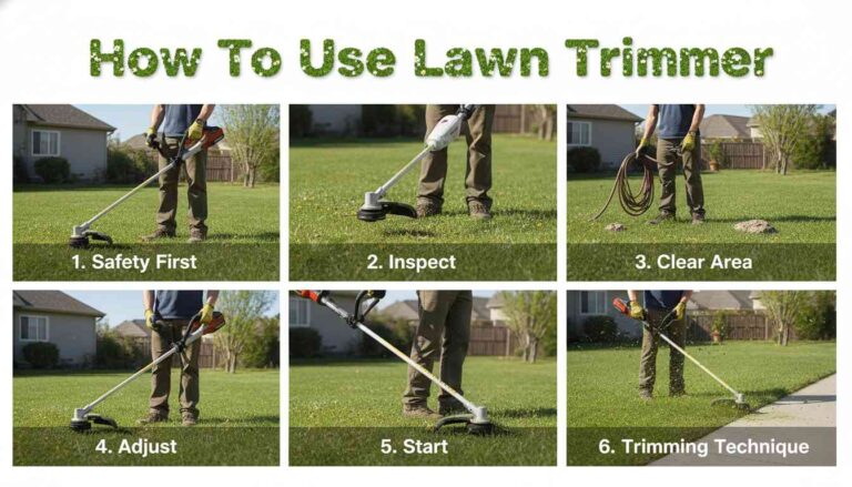 How To Use Lawn Trimmer