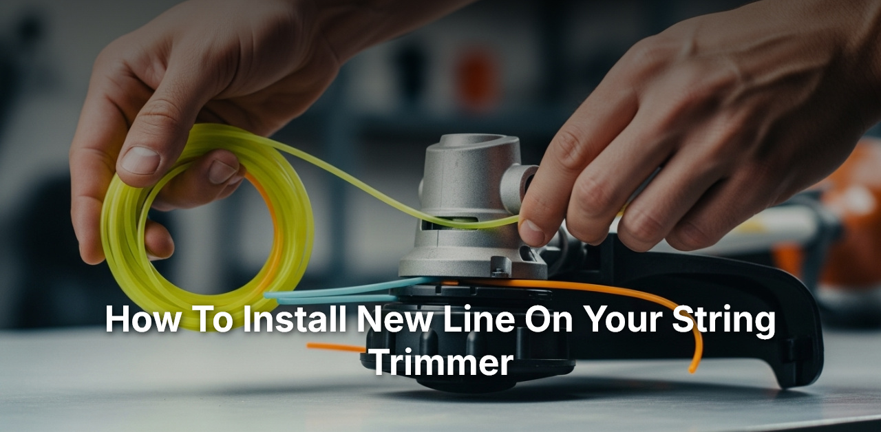 how to install new line on your string trimmer