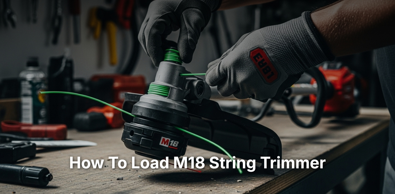 how to load m18 string trimmer