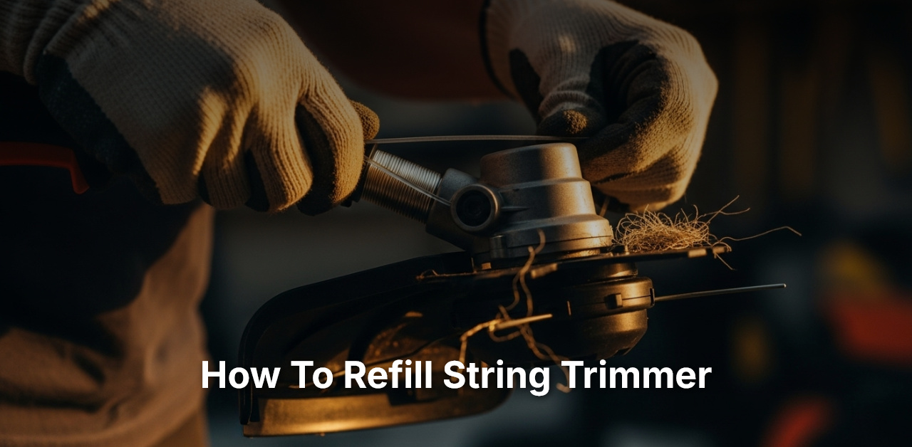 how to refill string trimmer