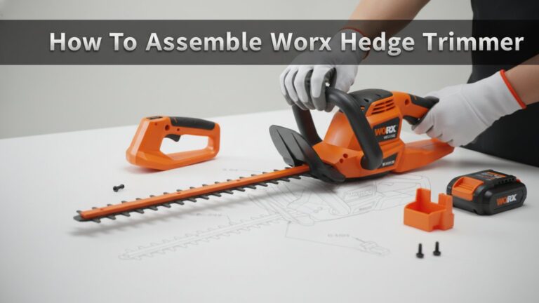 how to assemble worx hedge trimmer