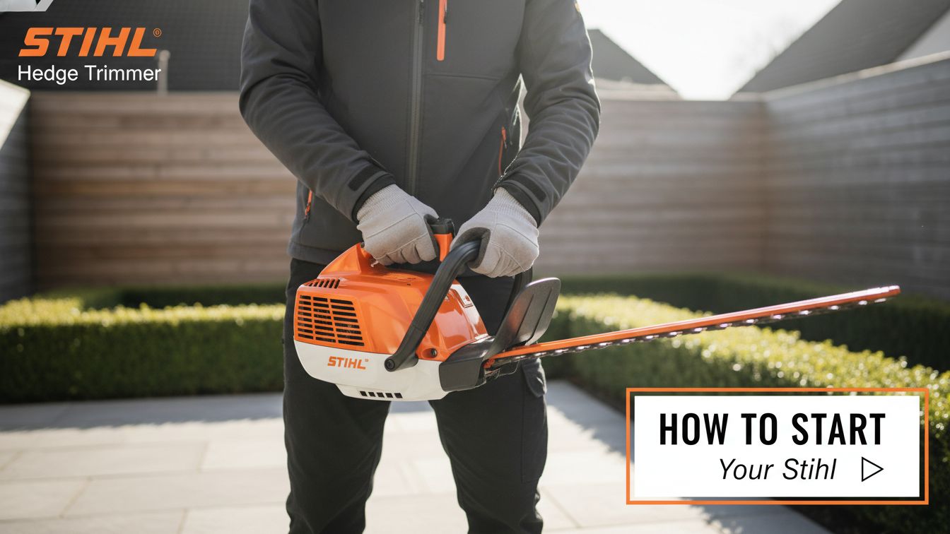 How To Start Stihl Hedge Trimmer