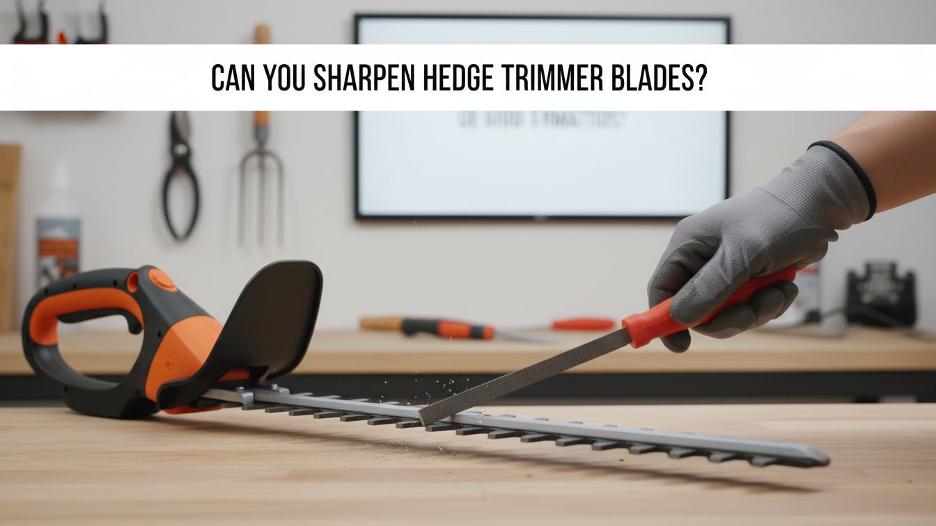 Can You Sharpen Hedge Trimmer Blades