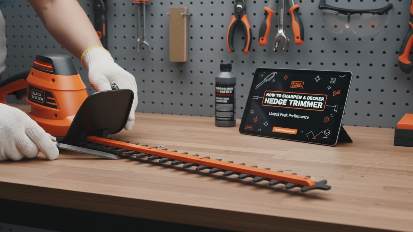 How To Sharpen A Black & Decker Hedge Trimmer