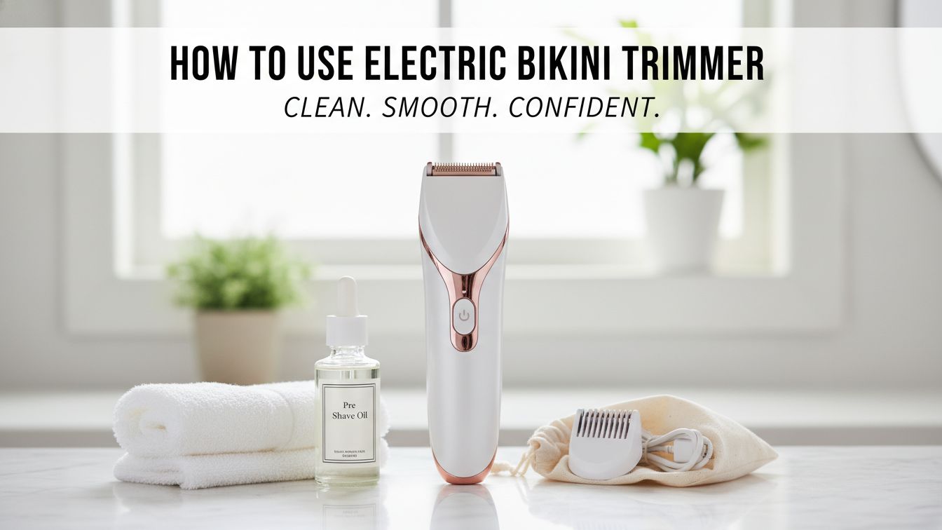 How To Use Electric Bikini Trimmer