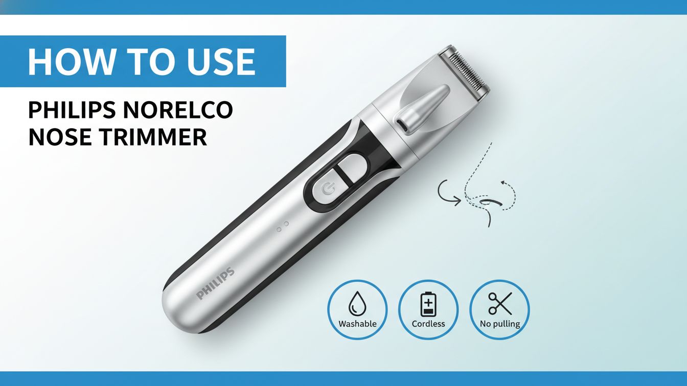 How To Use Philips Norelco Nose Trimmer