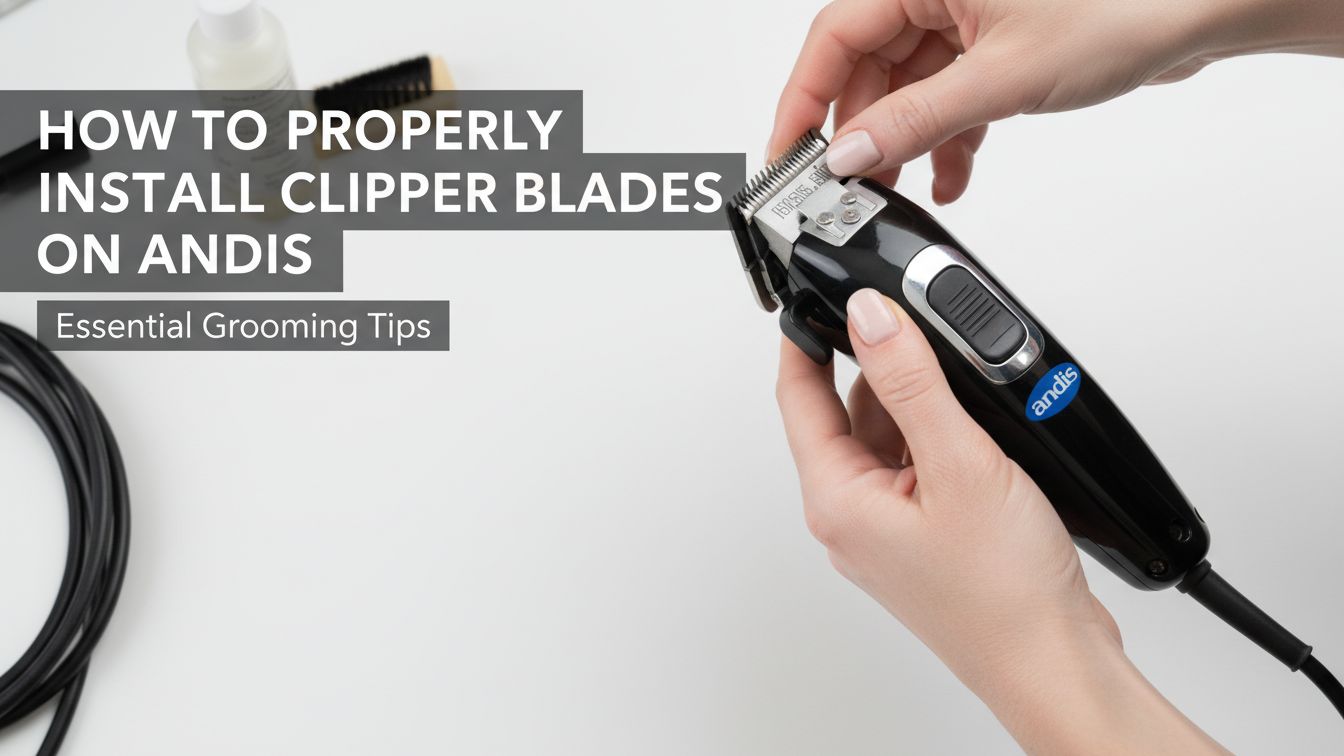 How to Properly Install Clipper Blades on Andis
